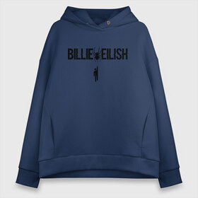 Женское худи Oversize хлопок с принтом BILLIE EILISH SPIDER в Тюмени, френч-терри — 70% хлопок, 30% полиэстер. Мягкий теплый начес внутри —100% хлопок | боковые карманы, эластичные манжеты и нижняя кромка, капюшон на магнитной кнопке | be | billie | billie eilish | билли | билли айлиш