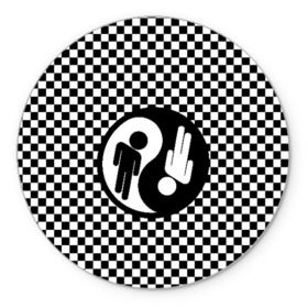 Коврик для мышки круглый с принтом billie eilish в Тюмени, резина и полиэстер | круглая форма, изображение наносится на всю лицевую часть | billie | billie eilish | eilish | pop | айлиш | билли | инди поп | поп