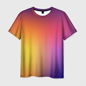 Мужская футболка 3D с принтом Abstract gradient colors в Тюмени, 100% полиэфир | прямой крой, круглый вырез горловины, длина до линии бедер | abstract | colors | gradient | абстракция | градиент | перелив | цвет | цветовой