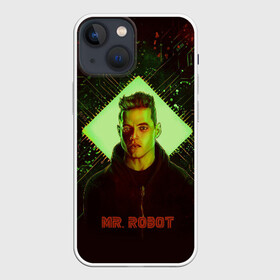 Чехол для iPhone 13 mini с принтом Мистер Робот в Тюмени,  |  | mr. robot | мистер робот | сериал | фильм | хакер | элиот | эллиот