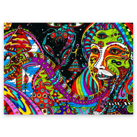 Поздравительная открытка с принтом психоделика в Тюмени, 100% бумага | плотность бумаги 280 г/м2, матовая, на обратной стороне линовка и место для марки
 | Тематика изображения на принте: abstract | abstraction | color | geometry | paitnt | psy | абстракция | геометрия | краски | неоновые | психоделика