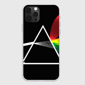 Чехол для iPhone 12 Pro Max с принтом PINK FLOYD в Тюмени, Силикон |  | music | pink floyd | the dark side of the moon | космос | луна | музыка | пинк флойд | призма | рок | треугольник | триангулярная призма