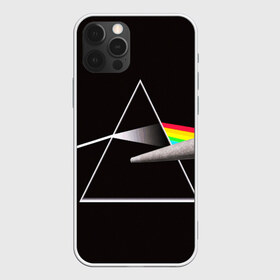 Чехол для iPhone 12 Pro Max с принтом PINK FLOYD в Тюмени, Силикон |  | music | pink floyd | the dark side of the moon | космос | луна | музыка | пинк флойд | призма | рок | треугольник | триангулярная призма