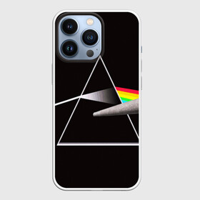 Чехол для iPhone 13 Pro с принтом PINK FLOYD в Тюмени,  |  | music | pink floyd | the dark side of the moon | космос | луна | музыка | пинк флойд | призма | рок | треугольник | триангулярная призма