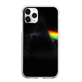 Чехол для iPhone 11 Pro Max матовый с принтом PINK FLOYD в Тюмени, Силикон |  | music | pink floyd | the dark side of the moon | космос | луна | музыка | пинк флойд | призма | рок | треугольник | триангулярная призма