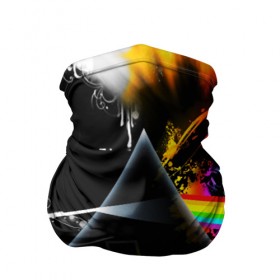 Бандана-труба 3D с принтом PINK FLOYD в Тюмени, 100% полиэстер, ткань с особыми свойствами — Activecool | плотность 150‒180 г/м2; хорошо тянется, но сохраняет форму | music | pink floyd | the dark side of the moon | космос | луна | музыка | пинк флойд | призма | рок | треугольник | триангулярная призма