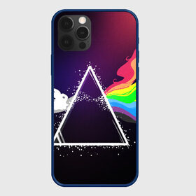 Чехол для iPhone 12 Pro Max с принтом PINK FLOYD в Тюмени, Силикон |  | music | pink floyd | the dark side of the moon | космос | луна | музыка | пинк флойд | призма | рок | треугольник | триангулярная призма