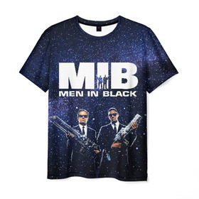 Мужская футболка 3D с принтом люди в черном в Тюмени, 100% полиэфир | прямой крой, круглый вырез горловины, длина до линии бедер | Тематика изображения на принте: men in black | mib | ufo | люди в черном | нло
