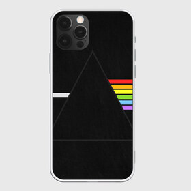 Чехол для iPhone 12 Pro Max с принтом PINK FLOYD в Тюмени, Силикон |  | music | pink floyd | the dark side of the moon | космос | луна | музыка | пинк флойд | призма | рок | треугольник | триангулярная призма