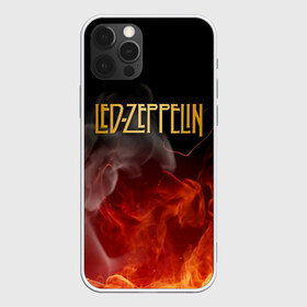 Чехол для iPhone 12 Pro Max с принтом LED ZEPPELIN в Тюмени, Силикон |  | Тематика изображения на принте: led zeppelin | джимми пейдж | лед зеппелин