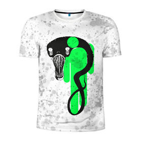 Мужская футболка 3D спортивная с принтом BILLIE EILISH - Blohsh & Ghoul в Тюмени, 100% полиэстер с улучшенными характеристиками | приталенный силуэт, круглая горловина, широкие плечи, сужается к линии бедра | all | asleep | bad | bellyache | billie | blohsh | dont | eilish | eyes | fall | ghoul | guy | logo | music | ocean | singer | smile | when | айлиш | били | билли | бэрд | лого | музыка | пайрат | певица | символ | эйлиш