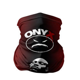 Бандана-труба 3D с принтом Onyx в Тюмени, 100% полиэстер, ткань с особыми свойствами — Activecool | плотность 150‒180 г/м2; хорошо тянется, но сохраняет форму | Тематика изображения на принте: fredro starr | gangsta | gangsta rap | gangster | hardcore | hip hop | hiphop | icon | old school | oniks | onix | onyks | onyx | rap | sticky fingaz | ганста | оникс | реп | рэп | хип хоп