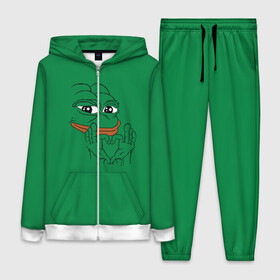 Женский костюм 3D с принтом PepeLove в Тюмени,  |  | feels bad man | feels good man | pepe | pepe the frog | sad pepe | грустная лягушка | пепе