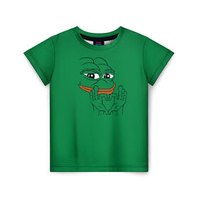 Детская футболка 3D с принтом PepeLove в Тюмени, 100% гипоаллергенный полиэфир | прямой крой, круглый вырез горловины, длина до линии бедер, чуть спущенное плечо, ткань немного тянется | feels bad man | feels good man | pepe | pepe the frog | sad pepe | грустная лягушка | пепе