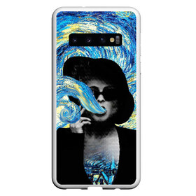 Чехол для Samsung Galaxy S10 с принтом Марла на картине Ван Гога в Тюмени, Силикон | Область печати: задняя сторона чехла, без боковых панелей | ван гог | вангог | звездная ночь | картина | марла | марла сингер | модернизм | постмодерн | художник | экспонат | экспрессионизм