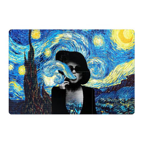 Магнитный плакат 3Х2 с принтом Марла на картине Ван Гога в Тюмени, Полимерный материал с магнитным слоем | 6 деталей размером 9*9 см | ван гог | вангог | звездная ночь | картина | марла | марла сингер | модернизм | постмодерн | художник | экспонат | экспрессионизм