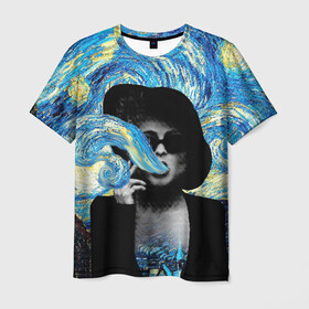 Мужская футболка 3D с принтом Марла на картине Ван Гога в Тюмени, 100% полиэфир | прямой крой, круглый вырез горловины, длина до линии бедер | ван гог | вангог | звездная ночь | картина | марла | марла сингер | модернизм | постмодерн | художник | экспонат | экспрессионизм