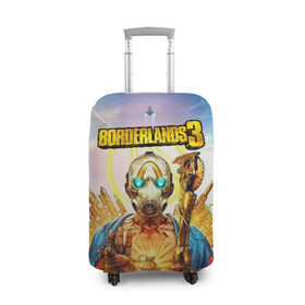 Чехол для чемодана 3D с принтом BORDERLANDS 3 в Тюмени, 86% полиэфир, 14% спандекс | двустороннее нанесение принта, прорези для ручек и колес | Тематика изображения на принте: border | borderlands | borderlands 2 | borderlands 3 | games | lands | logo | rpg | symbol | амара | бордер | бордерлендс | бордерлендс 2 | бордерлендс 3 | зейн | игры | лендс | лого | моуз | рпг | символ | фл4к