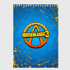 Скетчбук с принтом BORDERLANDS 3 в Тюмени, 100% бумага
 | 48 листов, плотность листов — 100 г/м2, плотность картонной обложки — 250 г/м2. Листы скреплены сверху удобной пружинной спиралью | Тематика изображения на принте: borderlands | borderlands 3 | cl4p tp | claptrap | gearbox | hyperion | lilith | moxxi | psycho | sirens | tina | zero | бордерлендс | гиперион | зеро | клеп треп | лилит | мокси | псих | сирена | тина