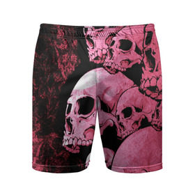 Мужские шорты 3D спортивные с принтом ЧЕРЕПА в Тюмени,  |  | Тематика изображения на принте: abstract | abstraction | bones | fantasy | skull | голова | кости | скилет | череп