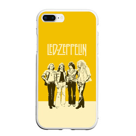 Чехол для iPhone 7Plus/8 Plus матовый с принтом Led Zeppelin в Тюмени, Силикон | Область печати: задняя сторона чехла, без боковых панелей | led | led zep | led zeppelin | ledzep | lz | zoso | группа | джимми пейдж | джон генри бонэм | джон пол джонс | зосо | лед зепелен | лед зеппелин | ледзепелен | ледзеппелин | роберт плант | рок