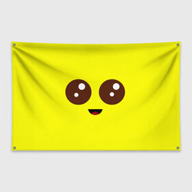 Флаг-баннер с принтом Peely Fortnite в Тюмени, 100% полиэстер | размер 67 х 109 см, плотность ткани — 95 г/м2; по краям флага есть четыре люверса для крепления | banana | battle royale | fortnite | game | банан | батл рояль | глаза | игра | лицо | роял | фортнайт