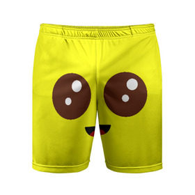 Мужские шорты 3D спортивные с принтом Peely Fortnite в Тюмени,  |  | banana | battle royale | fortnite | game | банан | батл рояль | глаза | игра | лицо | роял | фортнайт