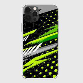 Чехол для iPhone 12 Pro Max с принтом Black and Green в Тюмени, Силикон |  | texture | абстракция | граффити | краски | линии | текстура | уличный стиль | яркая