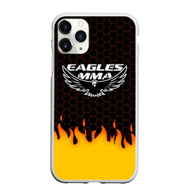 Чехол для iPhone 11 Pro матовый с принтом EAGLES MMA ХАБИБ в Тюмени, Силикон |  | Тематика изображения на принте: eagles mma | khabib | khabib nurmagomedov | mma | мма | хабиб | хабиб нурмагомедов