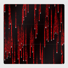Магнитный плакат 3Х3 с принтом МАТРИЧНЫЙ КОД в Тюмени, Полимерный материал с магнитным слоем | 9 деталей размером 9*9 см | hugo weaving | pc | the matrix | код | компьютеры | матрица | матрица 4 | программист | программный код | цифры