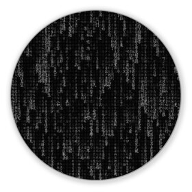Коврик для мышки круглый с принтом ПРОГРАММНЫЙ КОД НА ЯПОНСКОМ в Тюмени, резина и полиэстер | круглая форма, изображение наносится на всю лицевую часть | hugo weaving | pc | the matrix | код | компьютеры | матрица | матрица 4 | программист | программный код | цифры