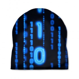 Шапка 3D с принтом Я ПРОГРАММИСТ в Тюмени, 100% полиэстер | универсальный размер, печать по всей поверхности изделия | hugo weaving | pc | the matrix | код | компьютеры | матрица | матрица 4 | программист | программный код | цифры