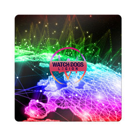 Магнит виниловый Квадрат с принтом WATCH DOGS LEGION в Тюмени, полимерный материал с магнитным слоем | размер 9*9 см, закругленные углы | Тематика изображения на принте: ded sec | hacker | legion | watch dogs | watch dogs 2 | watch dogs legion | легион | хакер