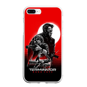 Чехол для iPhone 7Plus/8 Plus матовый с принтом Terminator Dark Fate в Тюмени, Силикон | Область печати: задняя сторона чехла, без боковых панелей | dark fate | sarah j. connor | t 800 | terminator | восстание машин | киборг | сара коннор | темные судьбы | терминатор