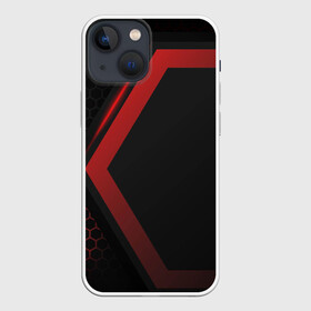 Чехол для iPhone 13 mini с принтом Neon armor в Тюмени,  |  | abstract | black | carbon | cars | diy | fiber | hexagon | hi tech | psybient | psychill | skyrim | to | vinyl | wot | броня | карбон | металл | соты | сталь | форма | шестиугольник