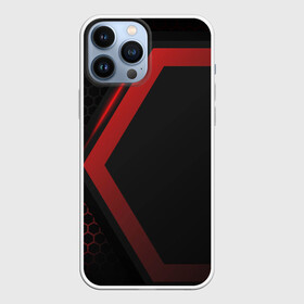 Чехол для iPhone 13 Pro Max с принтом Neon armor в Тюмени,  |  | abstract | black | carbon | cars | diy | fiber | hexagon | hi tech | psybient | psychill | skyrim | to | vinyl | wot | броня | карбон | металл | соты | сталь | форма | шестиугольник