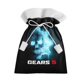 Подарочный 3D мешок с принтом GEARS 5 в Тюмени, 100% полиэстер | Размер: 29*39 см | game | games | gears | gears 5 | gears of war | logo | shooter | symbol | war | боевик | вар | войны | гирс | гирс 5 | гирс оф вар | игра | игры | лого | логотип | символ | шестерни | шутер