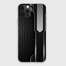 Чехол для iPhone 12 Pro Max с принтом Кибернетическая броня в Тюмени, Силикон |  | abstract | black | carbon | cars | diy | fiber | hexagon | hi tech | psybient | psychill | skyrim | to | vinyl | wot | броня | карбон | металл | соты | сталь | форма | шестиугольник