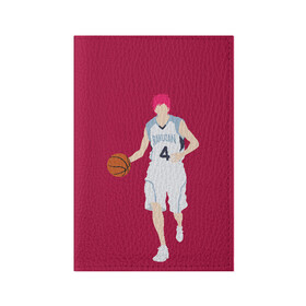 Обложка для паспорта матовая кожа с принтом Seijuurou Akashi в Тюмени, натуральная матовая кожа | размер 19,3 х 13,7 см; прозрачные пластиковые крепления | akashi | basket | basketball | kuroko | kuroko no basket | seijuurou | акаши | баскетбол | куроко | сэйджуро