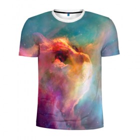 Мужская футболка 3D спортивная с принтом КОСМИЧЕСКИЙ КОТ в Тюмени, 100% полиэстер с улучшенными характеристиками | приталенный силуэт, круглая горловина, широкие плечи, сужается к линии бедра | cat | colors | galaxy | paints | space | star
nebula | абстракция | вселенная | галактика | звезда | звезды | космический | космический кот | кот | кошка | краски | планеты