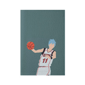 Обложка для паспорта матовая кожа с принтом Tetsuya Kuroko в Тюмени, натуральная матовая кожа | размер 19,3 х 13,7 см; прозрачные пластиковые крепления | basket | basketball | kuroko | kuroko no basket | phantom | tetsu | tetsuya | баскетбол | куроко | тэцу | тэцуя | фантом