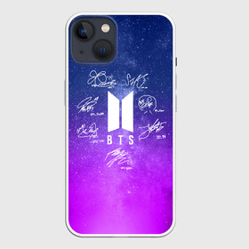 Чехол для iPhone 13 с принтом BTS АВТОГРАФЫ в Тюмени,  |  | bangtan boys | bt21 | bts | бтс