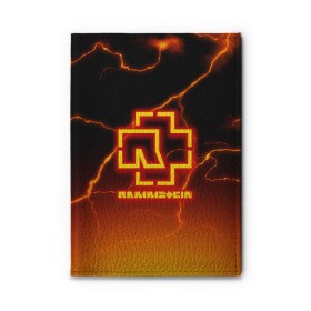 Обложка для автодокументов с принтом RAMMSTEIN (FIRE STORM) в Тюмени, натуральная кожа |  размер 19,9*13 см; внутри 4 больших “конверта” для документов и один маленький отдел — туда идеально встанут права | rammstein | rock | sehnsucht | германия | группа | немецкая | немецкий | раммштаен | раммштайн | рамштаен | рамштайн | рок