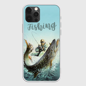 Чехол для iPhone 12 Pro Max с принтом Fishing в Тюмени, Силикон |  | Тематика изображения на принте: рыба | рыбак | рыбалка | снасти | увлечение | улов | хобби