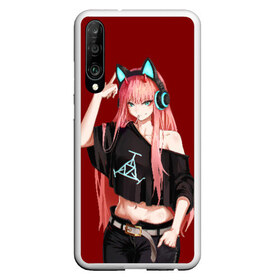 Чехол для Honor P30 с принтом ZeroTwo (Darling in the Franx) в Тюмени, Силикон | Область печати: задняя сторона чехла, без боковых панелей | 002 | 02 | darling in the franxx | zero two | любимый во франксе | милый во франксе | ноль два