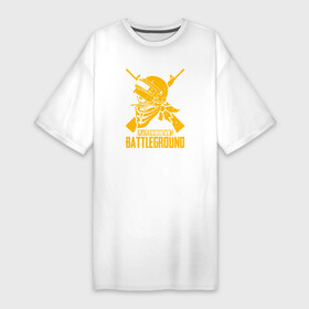 Платье-футболка хлопок с принтом PUBG в Тюмени,  |  | battle royal | playerunknowns battlegrounds | pubg | пабг | пубг