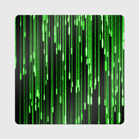 Магнит виниловый Квадрат с принтом МАТРИЦА в Тюмени, полимерный материал с магнитным слоем | размер 9*9 см, закругленные углы | hugo weaving | pc | the matrix | код | компьютеры | матрица | матрица 4 | программист | программный код | цифры