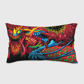 Подушка 3D антистресс с принтом CS GO hyper beast skin в Тюмени, наволочка — 100% полиэстер, наполнитель — вспененный полистирол | состоит из подушки и наволочки на молнии | awp | counter strike | cs go | cs go global offensive | hyper beast | skin cs | team cs | команды cs | скины оружия | скоростной зверь | хайпер бист