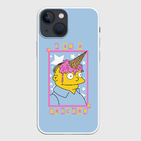 Чехол для iPhone 13 mini с принтом I am a Unicorn в Тюмени,  |  | bart | deliciouse | family | homer | lisa | maggy | marge | ralph | simpsons | simpsonsfamily | unicorn | wiggum | барт | виггам | гомер | еда | единорог | лиза | мегги | ральф | семья | симпсоны