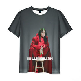 Мужская футболка 3D с принтом Billie Eilish в Тюмени, 100% полиэфир | прямой крой, круглый вырез горловины, длина до линии бедер | at | billie | don’t | eilish | electronic | eyes | me | music | ocean | pirate | smile | synthpop | usa | айлиш | билли | музыка | пайрэт | синти поп | сша | электронная | электропоп